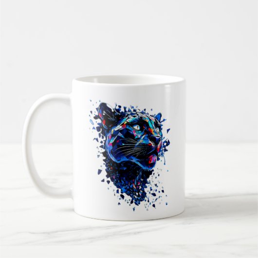 Schwarzer Panther Kaffeetasse (Links)