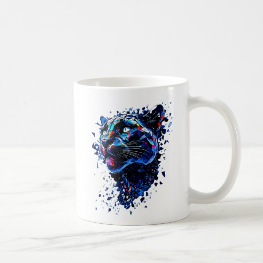 Schwarzer Panther Kaffeetasse (Rechts)