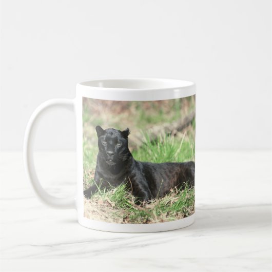 Schwarzer Panther Kaffeetasse (Links)