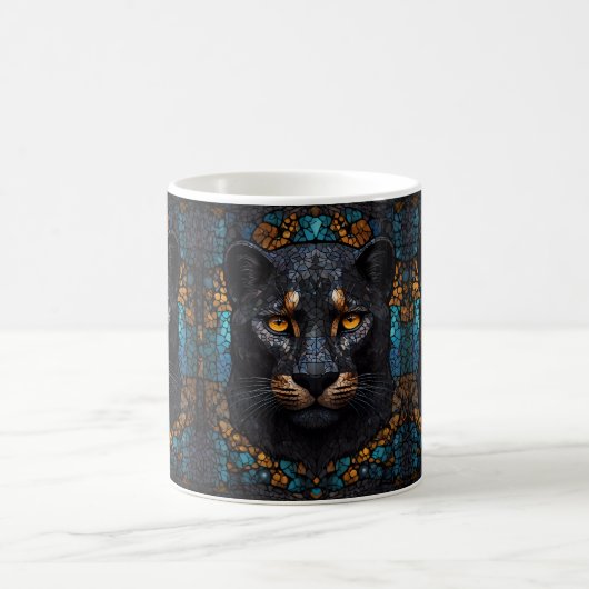 Schwarzer Panther Kaffeetasse (Mittel)