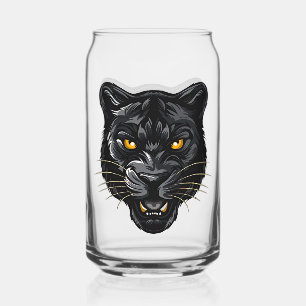 Schwarzer Panther Kann Glas