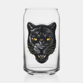 Schwarzer Panther Kann Glas (Rückseite)