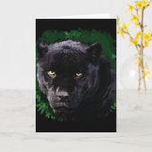 Schwarzer Panther Karte (Gelbe Blume)