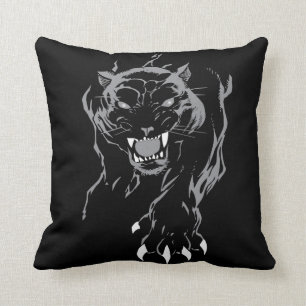 Schwarzer Panther-Kissen Kissen