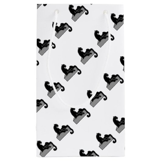 Schwarzer Panther Kleine Geschenktüte (Rückseite)