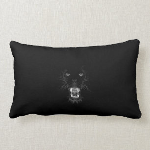 schwarzer Panther Knurrens Lendenkissen