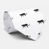 Schwarzer Panther Krawatte (Gerollt)