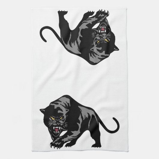 Schwarzer Panther Küchentuch (Vertikal)