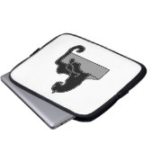 Schwarzer Panther Laptopschutzhülle (Vorne Knopf)