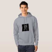 Schwarzer Panther liebt Design Männerhoodies Sweat Hoodie (Vorne ganz)