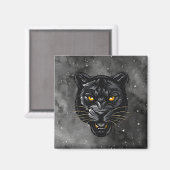 Schwarzer Panther Magnet (Vorderseite/Rückseite)