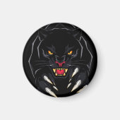 Schwarzer Panther Magnet (Vorne)
