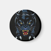 Schwarzer Panther Magnet (Vorne)
