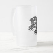 Schwarzer Panther Mattglas Bierglas (Vorderseite Links)