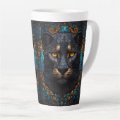 Schwarzer Panther Milchtasse (Rechte Ecke)