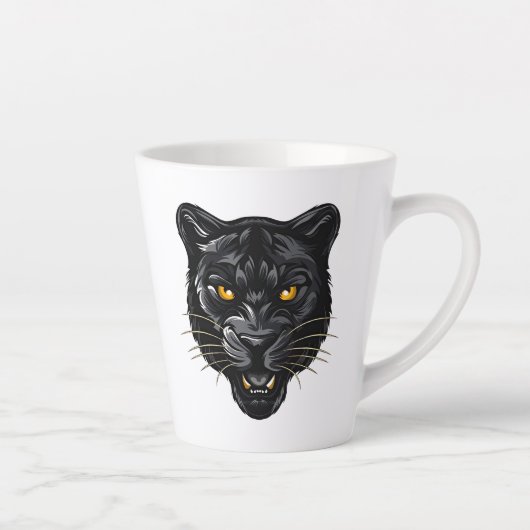 Schwarzer Panther Milchtasse (Rechts)