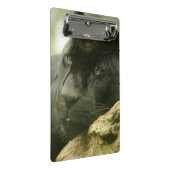 Schwarzer Panther Mini Klemmbrett (Schrägansicht)