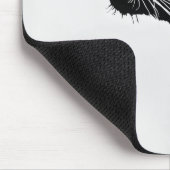 Schwarzer Panther Minimalismus Mousepad (Ecke)