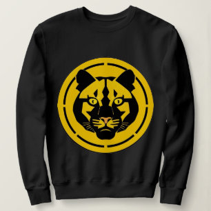 Schwarzer Panther mit kunstvollen Details Sweatshirt