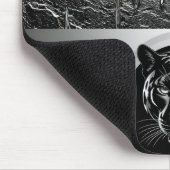 Schwarzer Panther mit tropfendem Farbeffekt 🐆 Mousepad (Ecke)