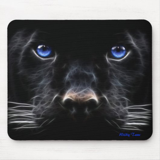 Schwarzer Panther Mousepad (Vorne)