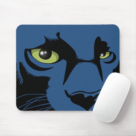 Schwarzer Panther Mousepad (Mit Mouse)