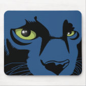 Schwarzer Panther Mousepad (Vorne)