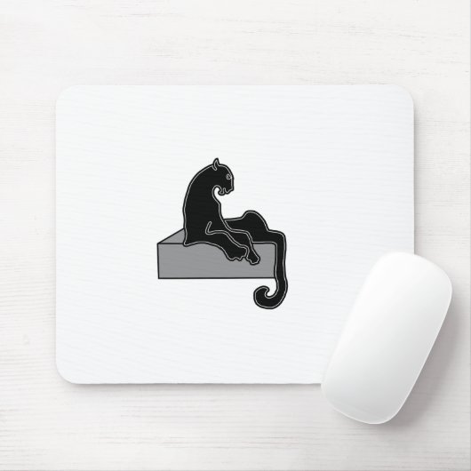 Schwarzer Panther Mousepad (Mit Mouse)