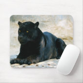 Schwarzer Panther Mousepad (Mit Mouse)