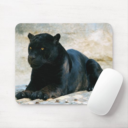 Schwarzer Panther Mousepad (Mit Mouse)