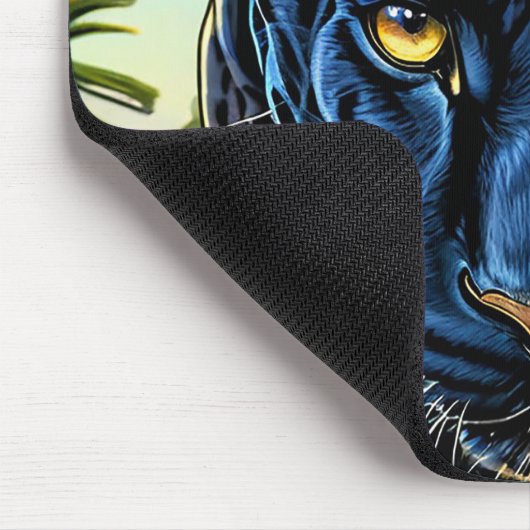 Schwarzer Panther Mousepad (Ecke)