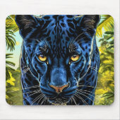 Schwarzer Panther Mousepad (Vorne)