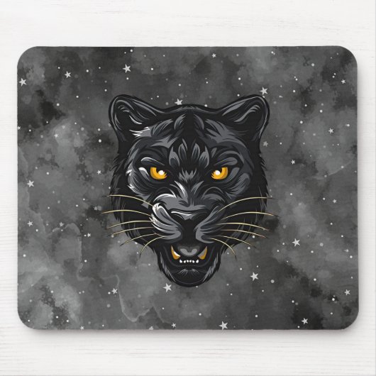 Schwarzer Panther Mousepad (Vorne)