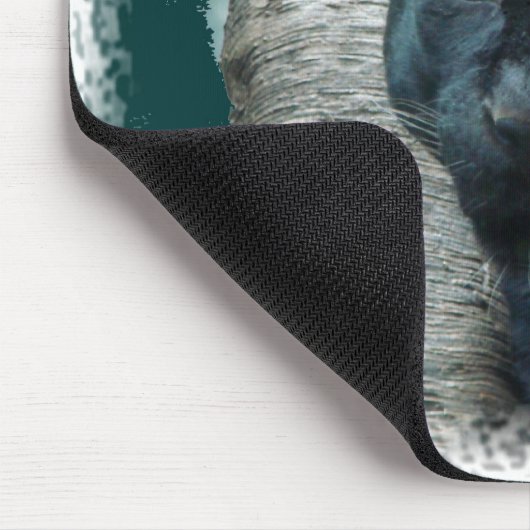 Schwarzer Panther Mousepad (Ecke)