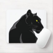 schwarzer Panther Mousepad (Mit Mouse)