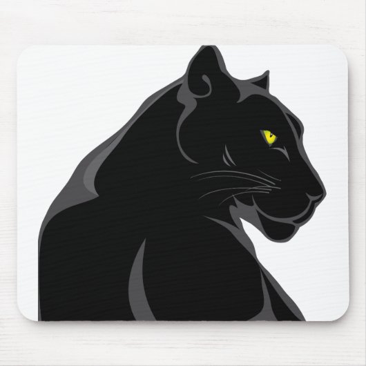 schwarzer Panther Mousepad (Vorne)