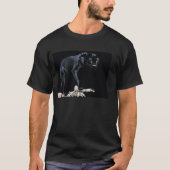 Schwarzer Panther-NachtJäger T-Shirt (Vorderseite)