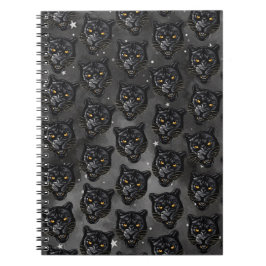Schwarzer Panther Notizbuch Notizblock