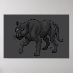 Schwarzer Panther Poster