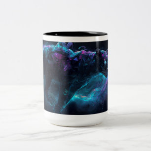 Schwarzer Panther psychedelischer Becher Zweifarbige Tasse