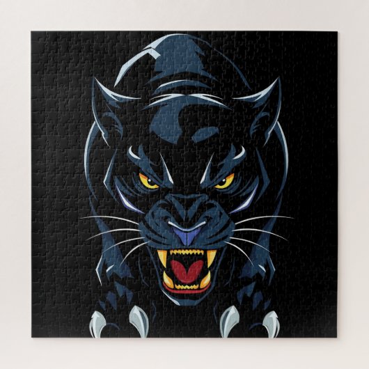 Schwarzer Panther Puzzle (Vertikal)