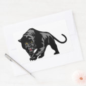 Schwarzer Panther Rechteckiger Aufkleber (Umschlag)