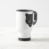 Schwarzer Panther Reisebecher (VorderseiteRechts)