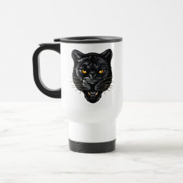 Schwarzer Panther Reisebecher