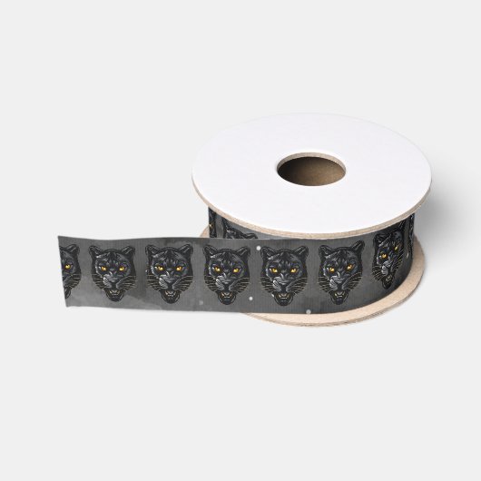 Schwarzer Panther Ripsband (Spule)