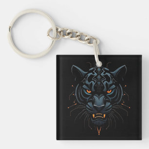Schwarzer Panther Schlüsselanhänger