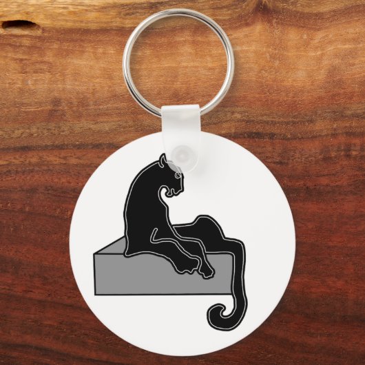 Schwarzer Panther Schlüsselanhänger (Vorderseite)