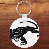 Schwarzer Panther Schlüsselanhänger (Rückseite)