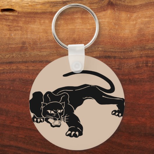Schwarzer Panther Schlüsselanhänger (Vorderseite)