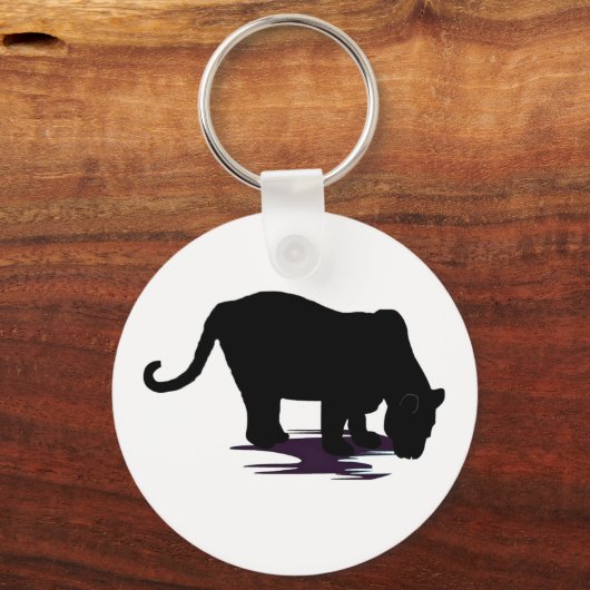 Schwarzer Panther Schlüsselanhänger (Vorderseite)